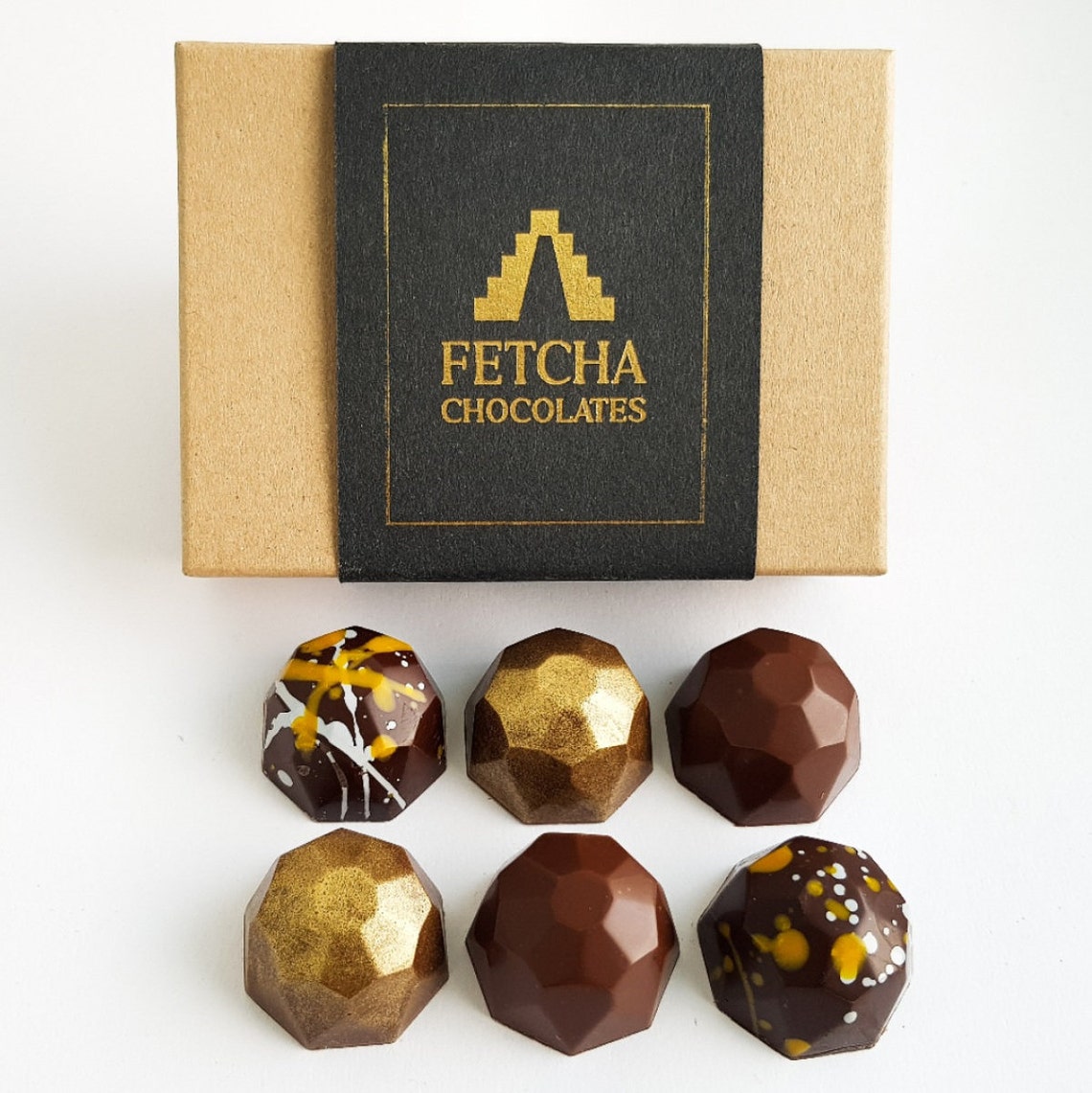 Vegan Chocolate Gift Box. Plastic free packaging Ecofriendly Etsy