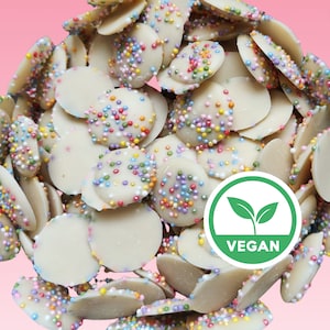 Snowies Handmade Traditional Retro White Chocolate Jazzies Made with Real Chocolate Vegan, Dairy free