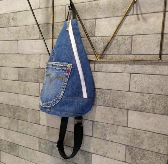 Denim sling bag Clearance