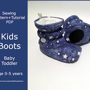 Boots PDF / Baby Booties Sewing Pattern