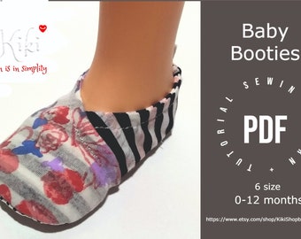 Baby Booties Sewing Pattern / Slippers PDF Pattern