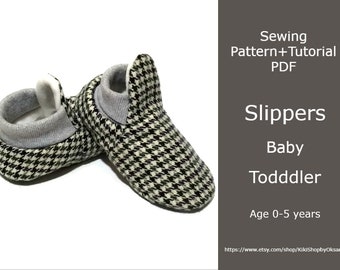 Slippers Pattern PDF / Booties Sewing
