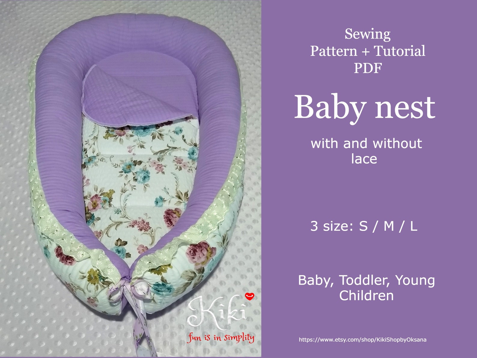 Baby Sewing Pattern PDF Baby Nest Digital Pattern Babynest Etsy