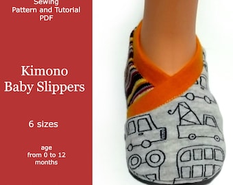 Baby Booties Schnittmuster / Hausschuhe PDF