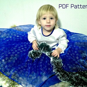Fluffy Skirt Girls PDF Tutorial / Without Pattern Printing