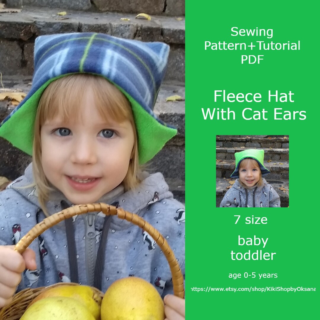 Fleece Beanie Sewing Pattern / Kids Hat PDF Etsy