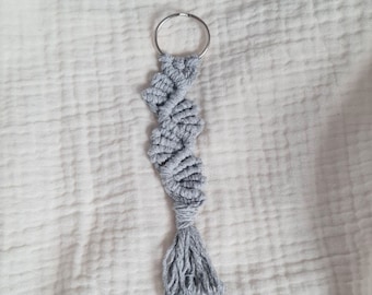 Porte clés macramé, bijoux de sac