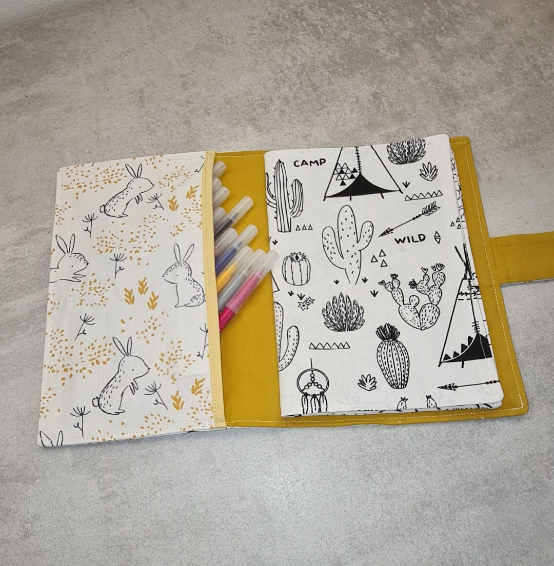 Cahier de coloriages lavable personnalisable - Etsy France