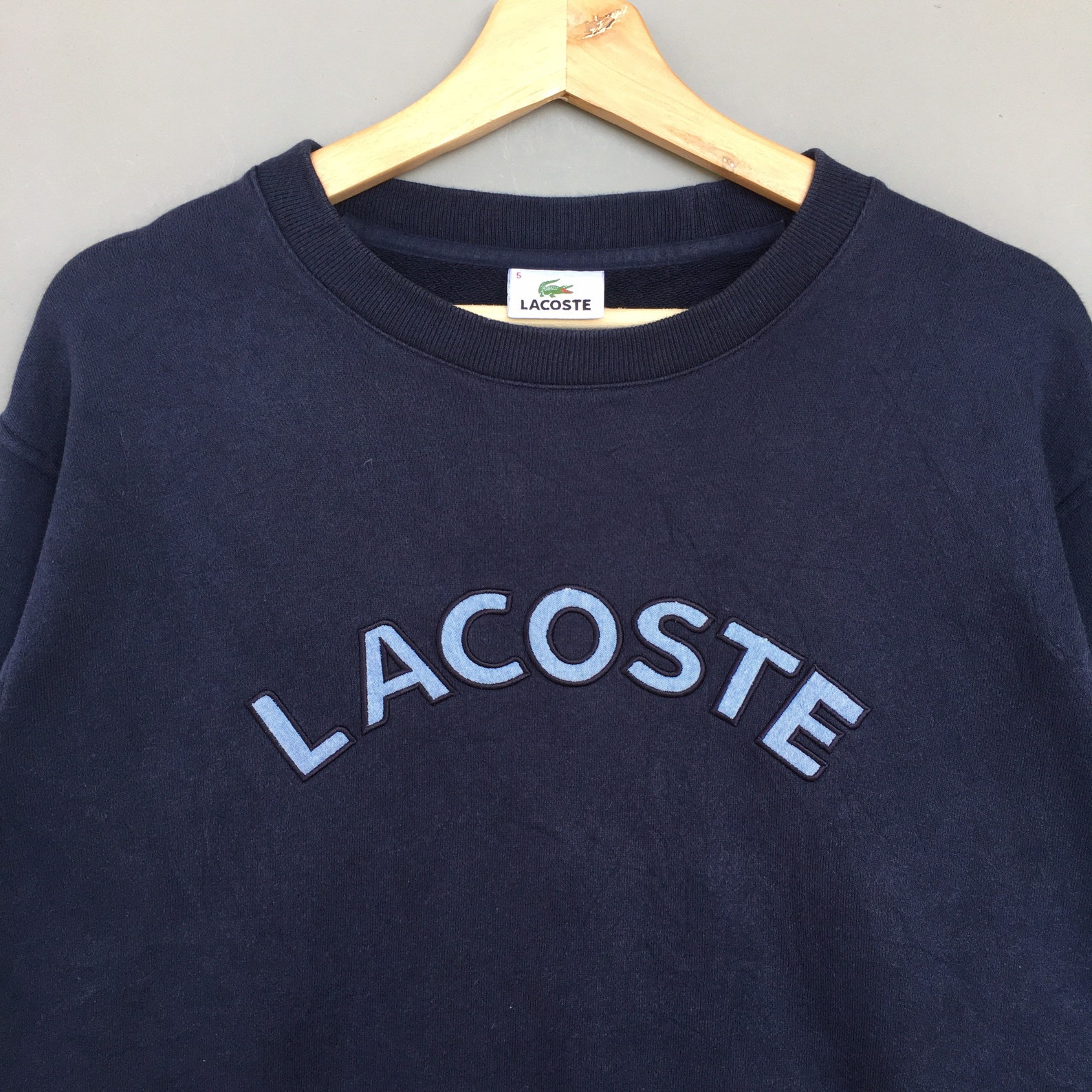 Vintage Lacoste Sweatshirt Embroidery Logo Pullover Jumper | Etsy