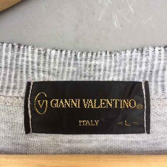 Rare!! Vintage GIANNI VALENTINO ITALY Sweatshirt … - image 5