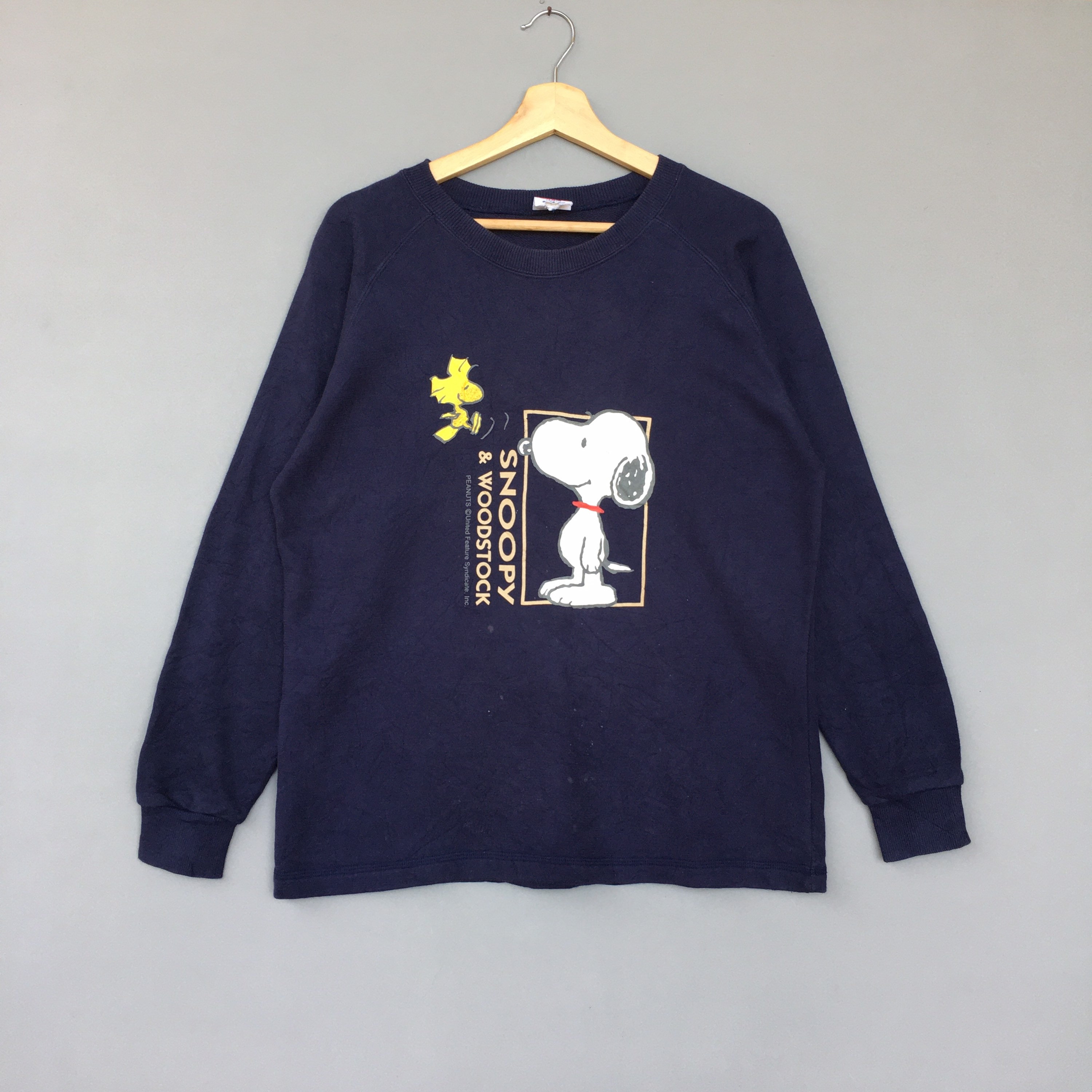 Vintage Snoopy Peanut Sweatshirt Peanuts Cartoon Crew Neck Etsy