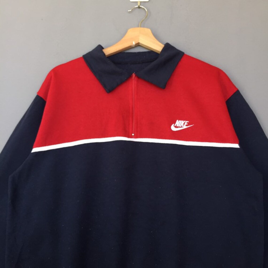 vintage nike half zip pullover jacket