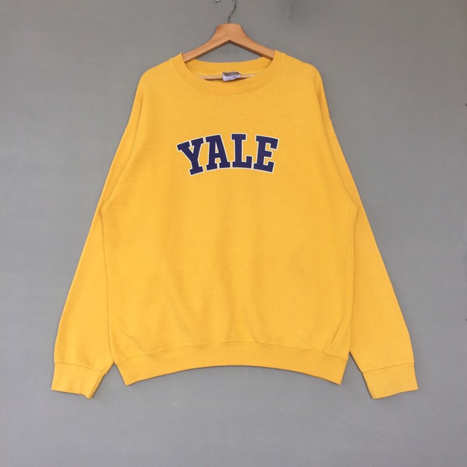 Vintage University of Yale Sweatshirt Crew Neck Print Out Logo - Etsy UK