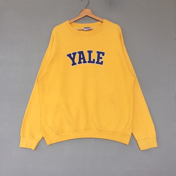 Vintage University of Yale sweatshirt crew neck Print Out logo Etsy