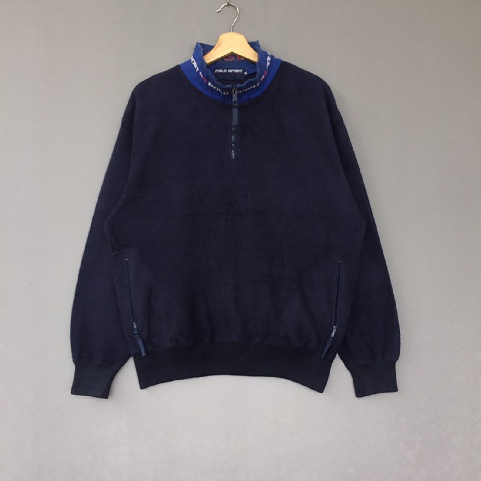 Ralph Lauren POLO SPORT sweatshirt, men's size L (approx.) cotton white type Vintage Second Hand