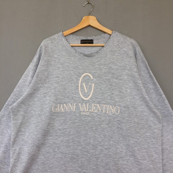 Rare!! Vintage GIANNI VALENTINO ITALY Sweatshirt … - image 3