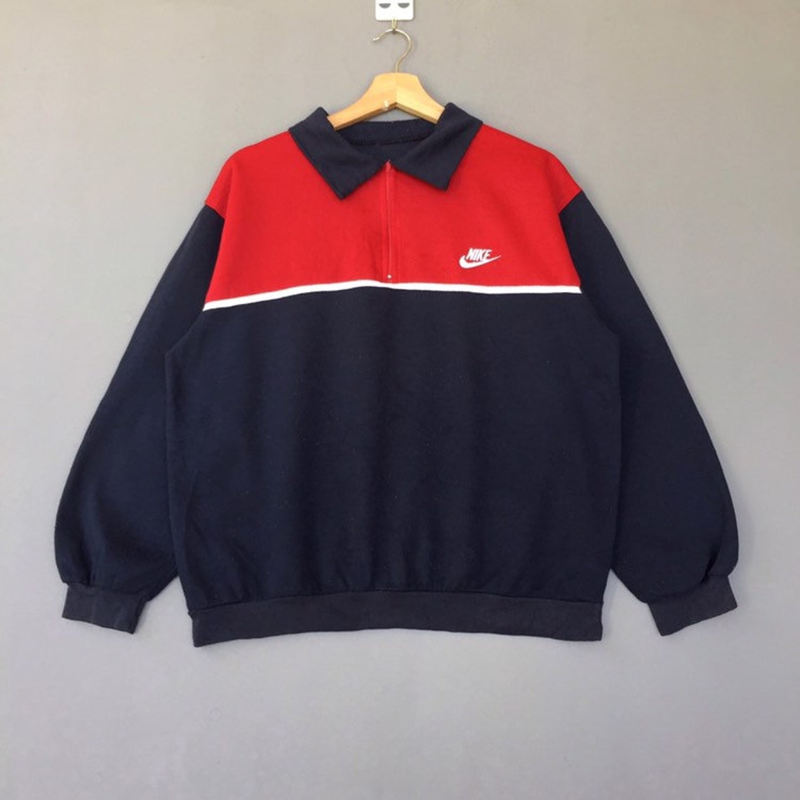 vintage nike half zip pullover jacket
