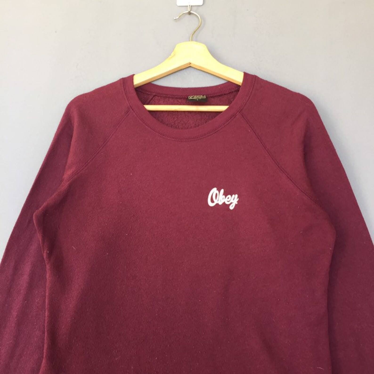 OBEY Sweatshirt crew neck Pullover Jumper sweatshirt Print Out | Etsy