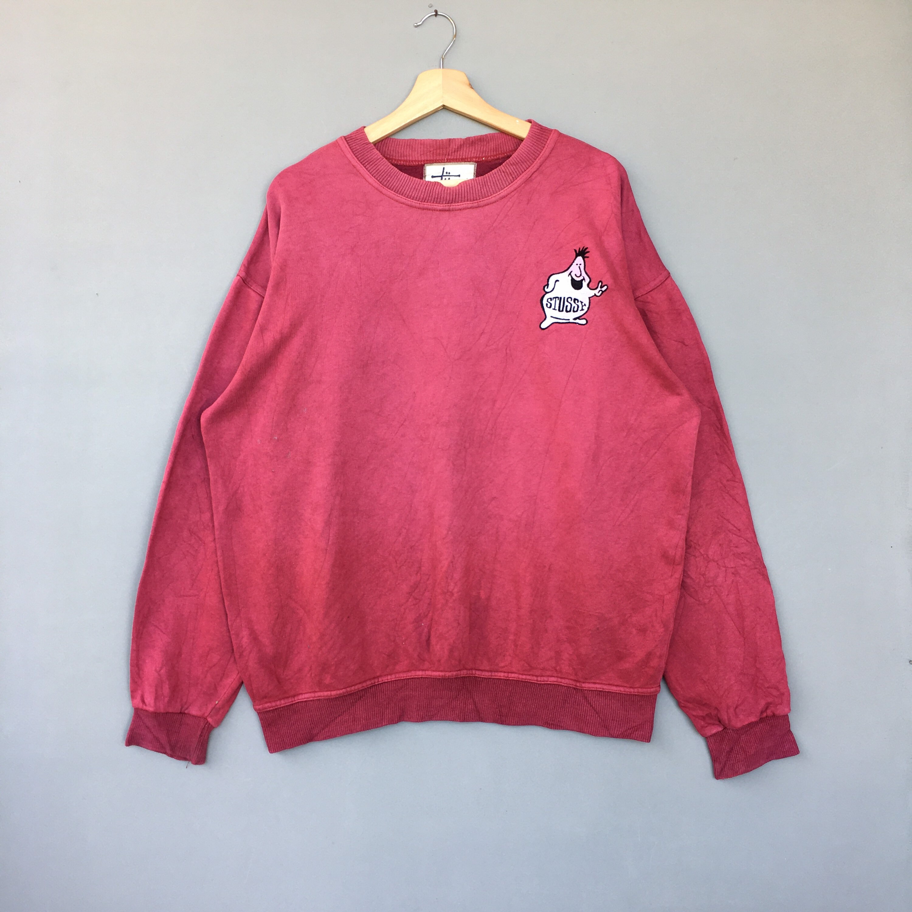 stussy pink jumper
