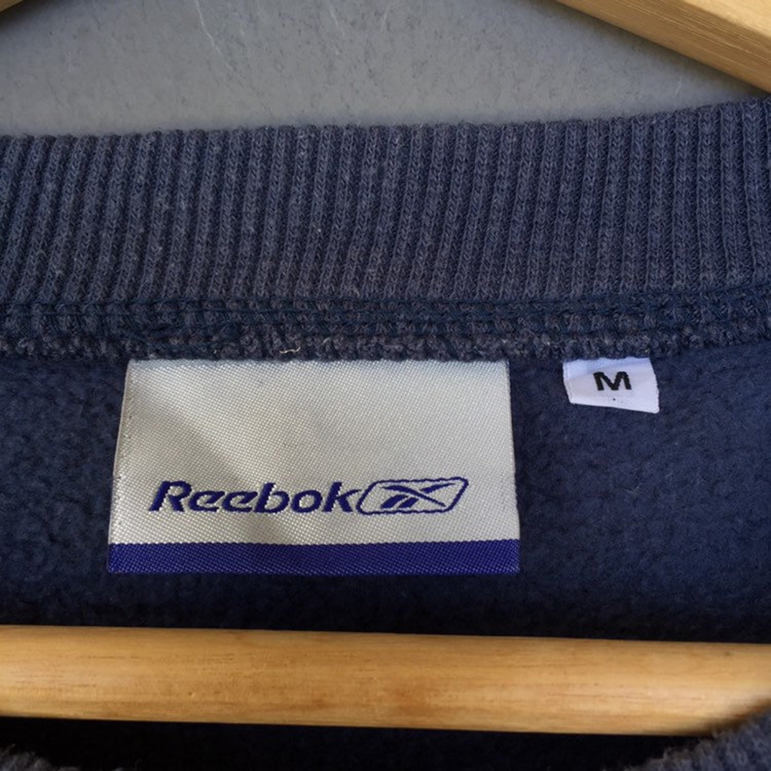 REEBOK Crew Neck Sweatshirts Embroidery Logo Jumper Pullover | Etsy