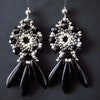 Boucles D'oreilles Matriochka Coeur Rouge Avec Perles Nacrées - Métal Argenté