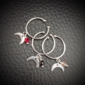 Adjustable Moon and Pearl Ring, adjustable size - women&#39;s jewelry gift idea