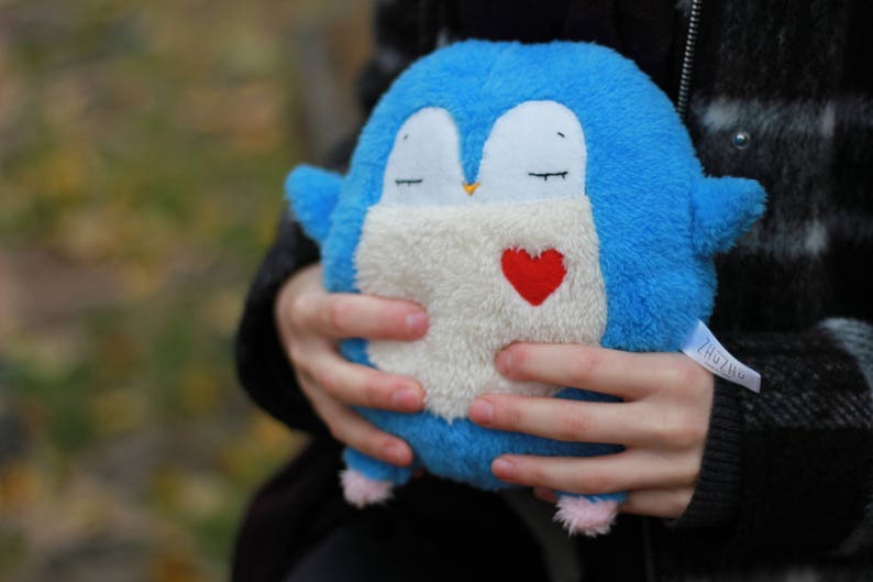 Cute microwave heating pad Cuddly penguin stuffed toy Baby | Etsy