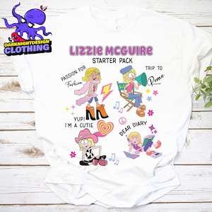 Lizzie Starter Pack Shirt, Funny Lizzie Meme Shirt, Cartoon Teen Girl Shirt, Family Matching Tee, Cartoon Lizzie McGuire Shirt, Lizzie Merch