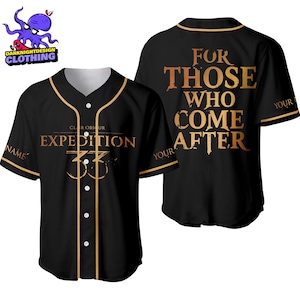 Expedition 33 Custom Baseball Jersey, Dark Fantasy Shirt, Rpg Gamer Tee, Esquie Lover Gift, Video Game Graphic Jersey