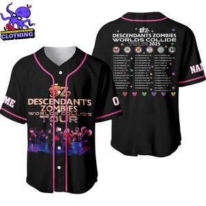 Descendants Zombies Personalized Baseball Jersey, Zombies Skye Shirt, Epcot Summer Music Festival Outfits
