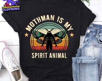 Maglietta Mothman Uomo Donna Criptidi Strana Creatura Grafica Divertente - Foto 3