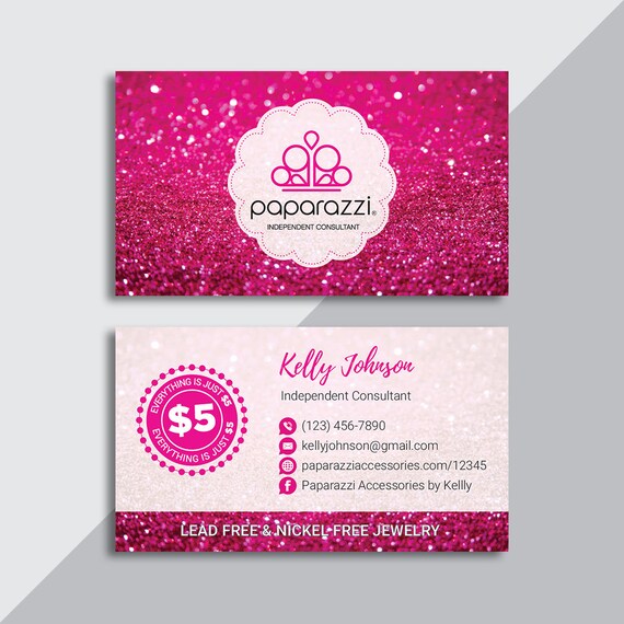 Paparazzi Business Card Custom Paparazzi Accessories Business Etsy