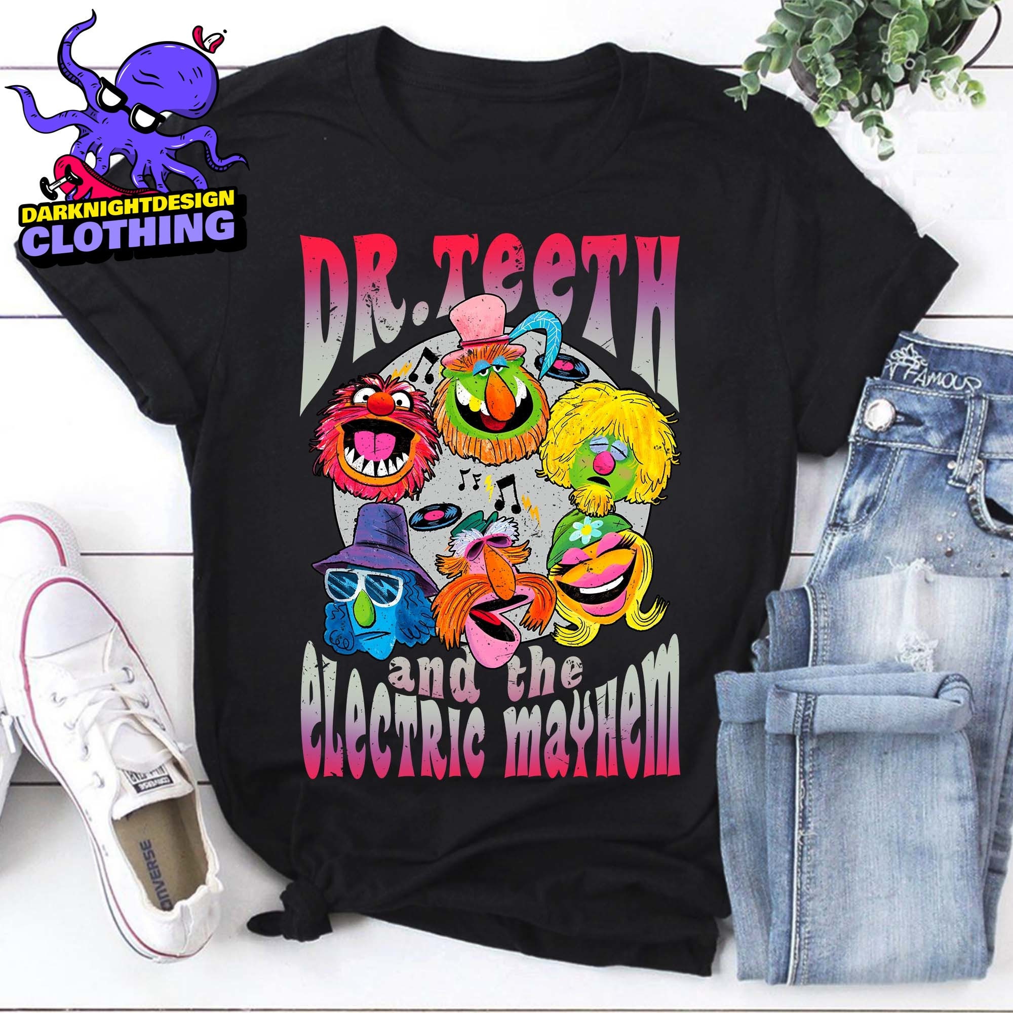 Muppet Fan Art Shirt, The Electric Mayhem Shirt, Muppets Band Sweatshirt, TV Series Shirt, Electric Mayhem Vintage T-Shirt, Dr. Teeth Shirt