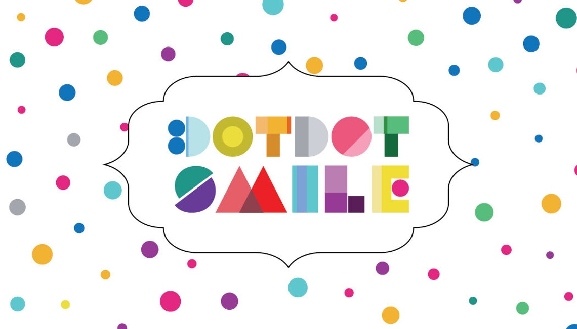 Dotdotsmile Business Card Dot Dot Smile Custom Business Etsy