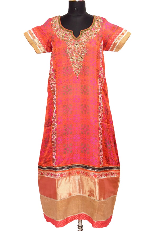 Antique Vintage Indian Banarasi Dress Top Beautifu