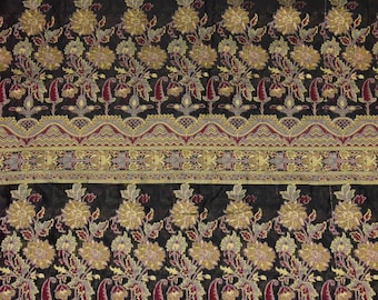 Unique Ethnic Vintage Indian Kashmir Antique Papier Mache Beautiful Party Wear Saree Papier Handloom Banarasi Old Pashmina Moonga Silk Sari
