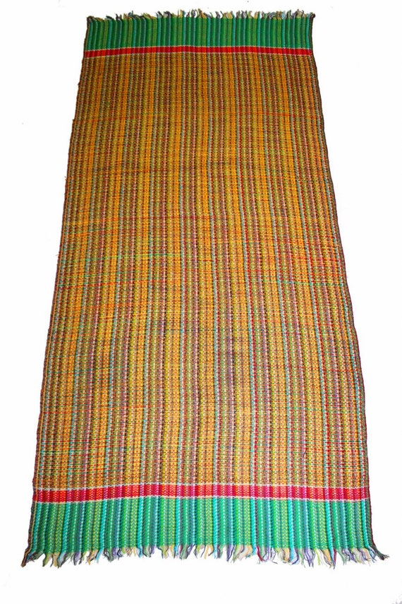 Vinatge Old Antique Indian Kashmir Woven 1960s Pur