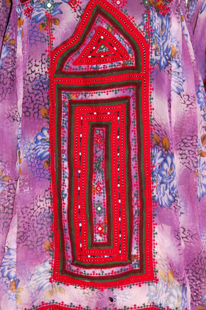 Vinatge pakistan afghan dress handmade embroidery mirror work Etsy
