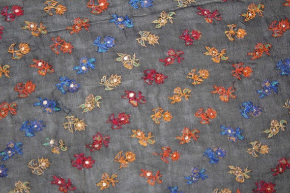 Vintage noir Multi chaud incroyable broderie Multi noir Floral magnifique Saree tissu Georgette pur fil tissé Work.Sarong mariage Sari.5YD 7010d4 Vintage noir Multi chaud incroyable broderie Multi noir Floral magnifique Saree tissu Georgette pur fil tissé Work.Sarong mariage Sari.5YD 7010d4