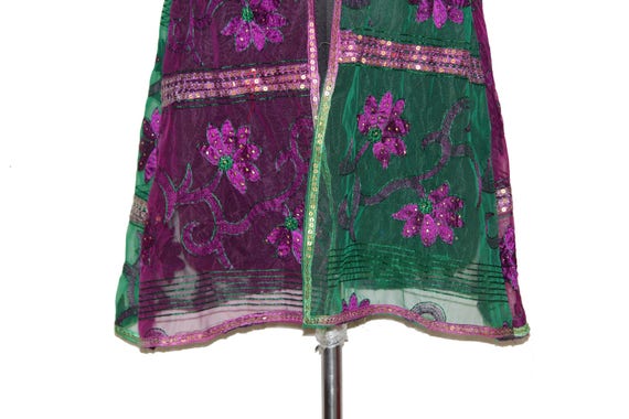 Amazing Vintage Boho Indian Old Dupatta Jacket Ka… - image 9