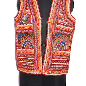 Authentic Exclusive Traditional Rajasthani Badmeri 100% Handmade Rabari Embroidered Mirror Work Designer Pakkowork Vintage 1970s Old Jacket