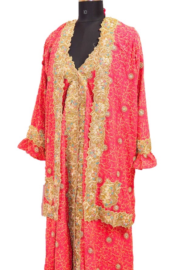 Amazing Boho Embellished Maxi Dress Bohemian Kaft… - image 4