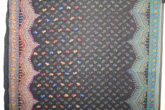 Vintage noir Multi chaud incroyable broderie Multi noir Floral magnifique Saree tissu Georgette pur fil tissé Work.Sarong mariage Sari.5YD 7010d4 Vintage noir Multi chaud incroyable broderie Multi noir Floral magnifique Saree tissu Georgette pur fil tissé Work.Sarong mariage Sari.5YD 7010d4