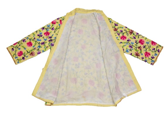 ethnic jacket cashmere 100% Pure Woolen flowers h… - image 6