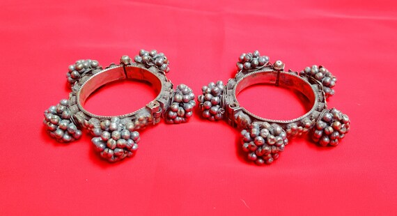 vintage antique Pair of tribal old 1900' banjara … - image 10