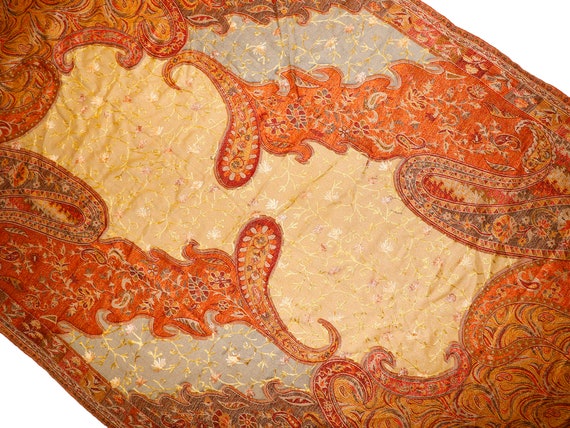 Antique Vintage Indian Kashmir Old Hand Embroider… - image 3
