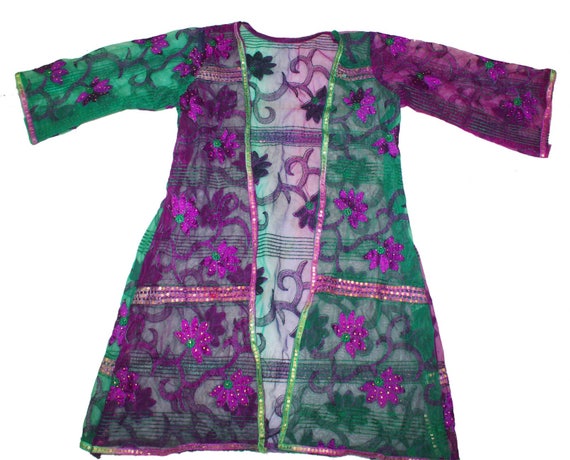 Amazing Vintage Boho Indian Old Dupatta Jacket Ka… - image 6