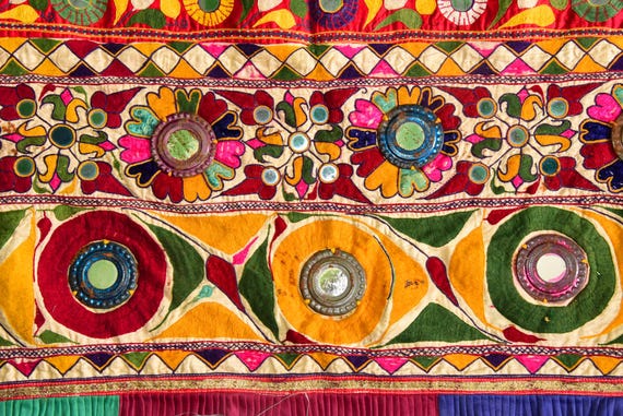 Authentic Vintage Indian Gujarati Banjara Kutch Rabari Tribal