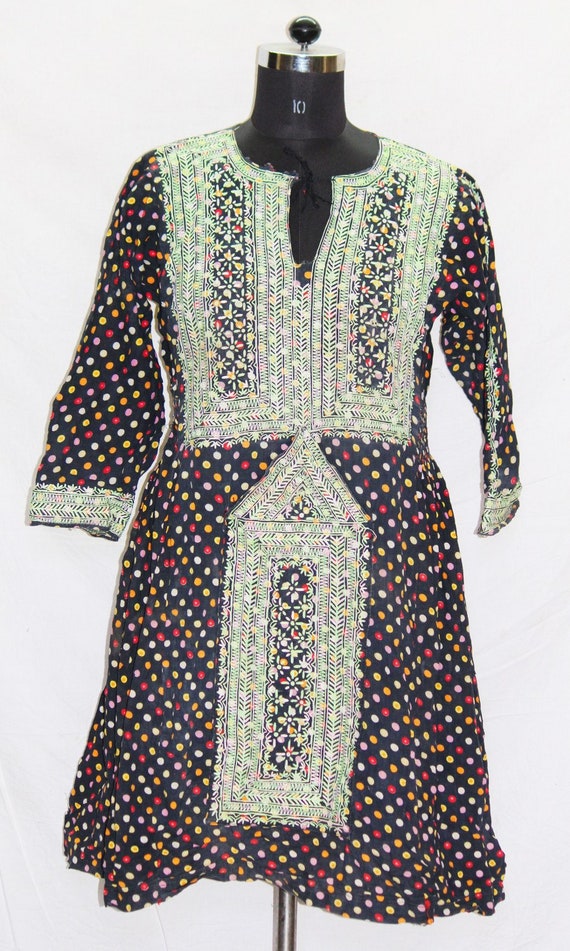 Vintage Banjara Afghan Pakistan pure cotton dress… - image 1