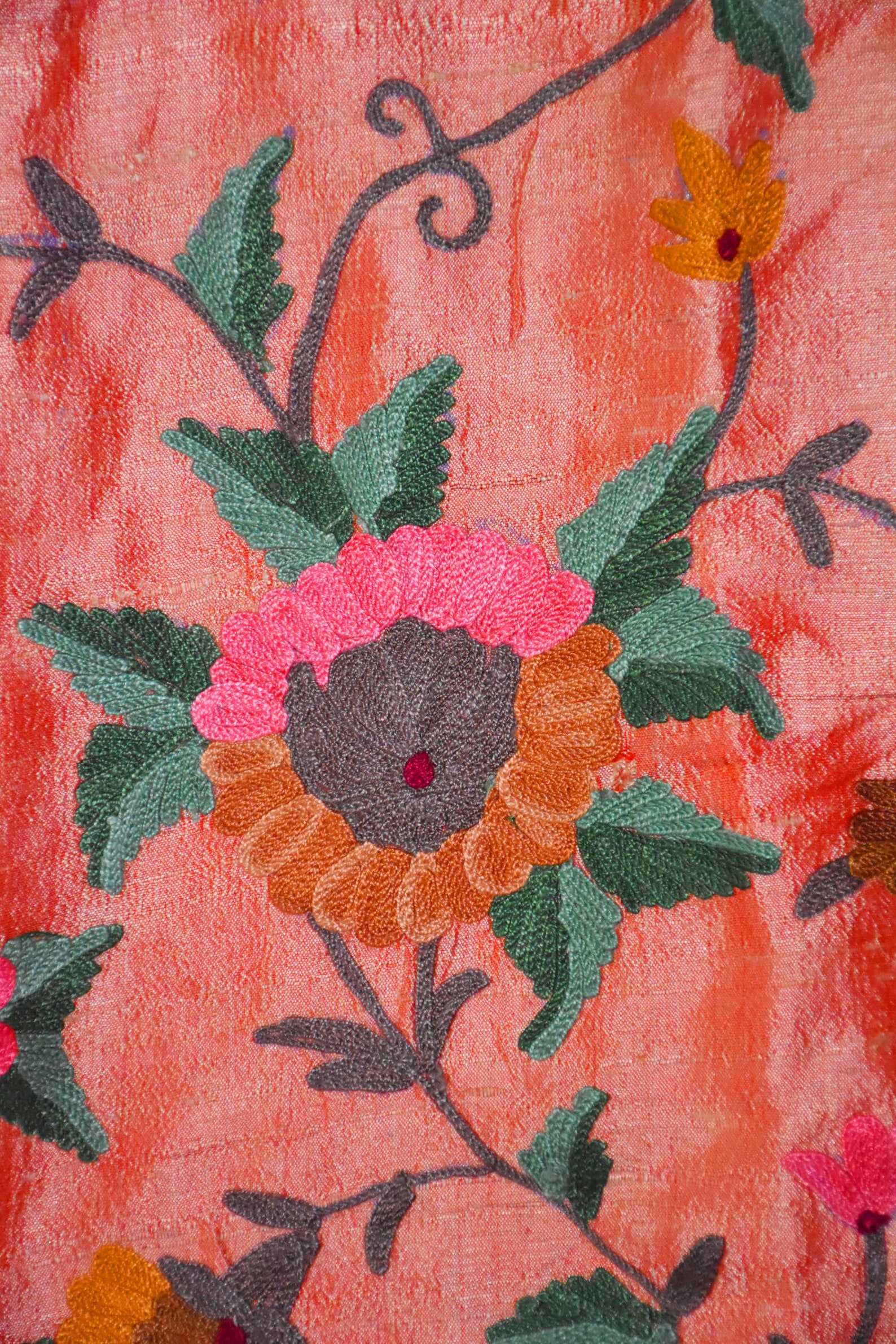 Vintage Eastern Indian Kashmiri Crewel Embroidery Jacket / Etsy